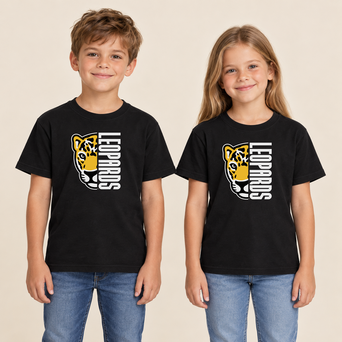 Meadowlark Leopards Half Mascot Youth | T-Shirts, Crewneck & Hoodie