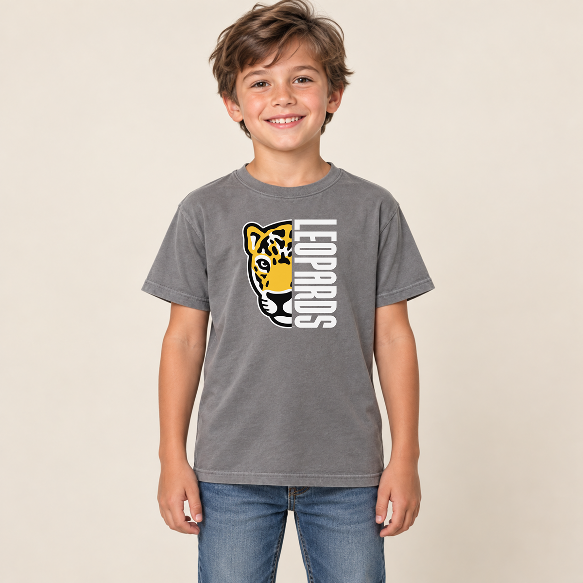 Meadowlark Leopards Half Mascot Youth | T-Shirts, Crewneck & Hoodie