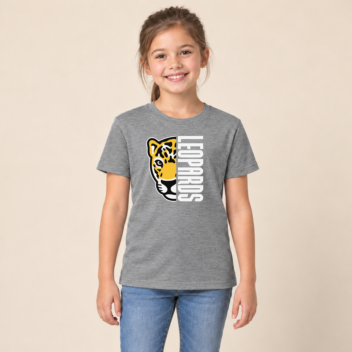 Meadowlark Leopards Half Mascot Youth | T-Shirts, Crewneck & Hoodie