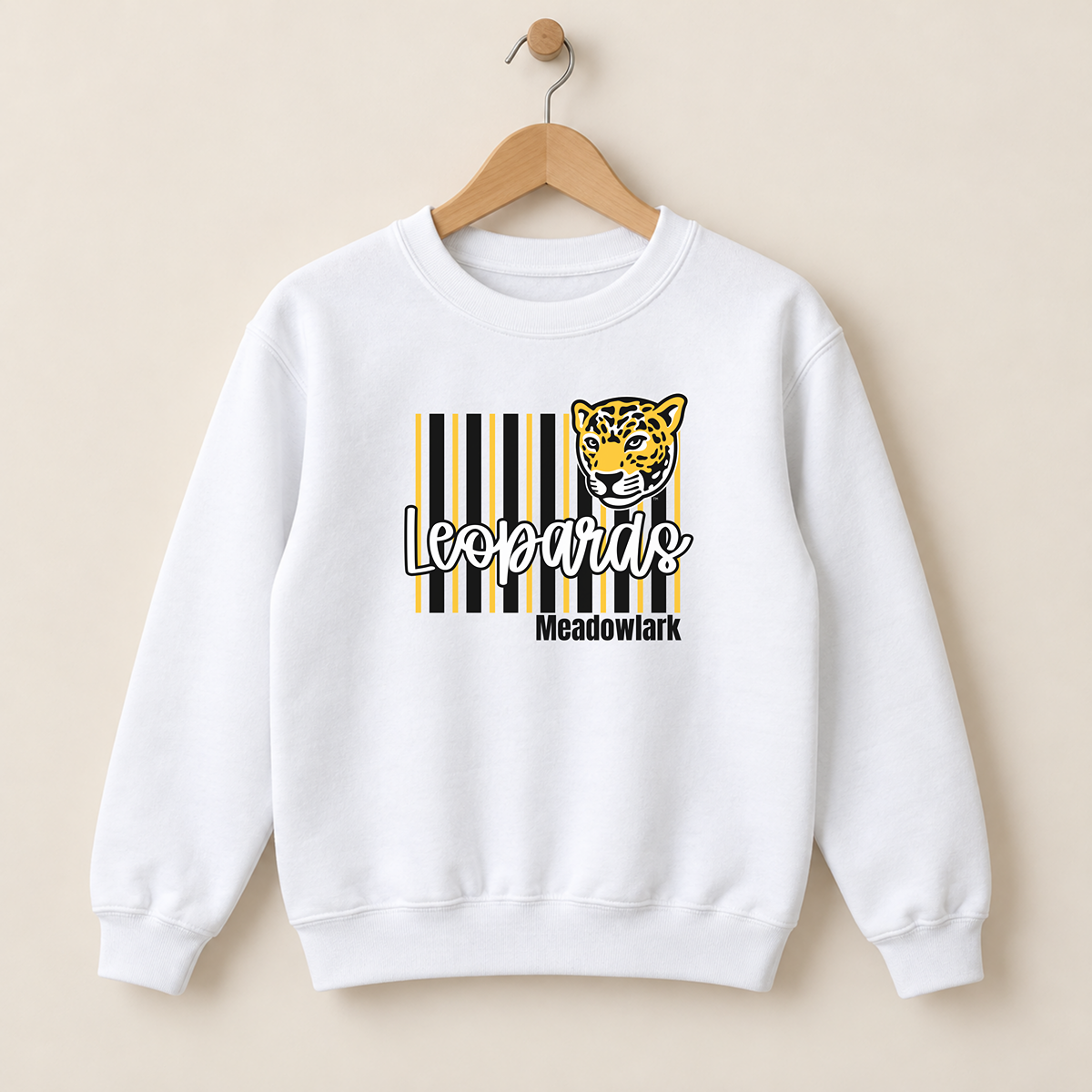 Personalized Meadowlark Leopards Stripes Youth | T-Shirts, Crewneck & Hoodie