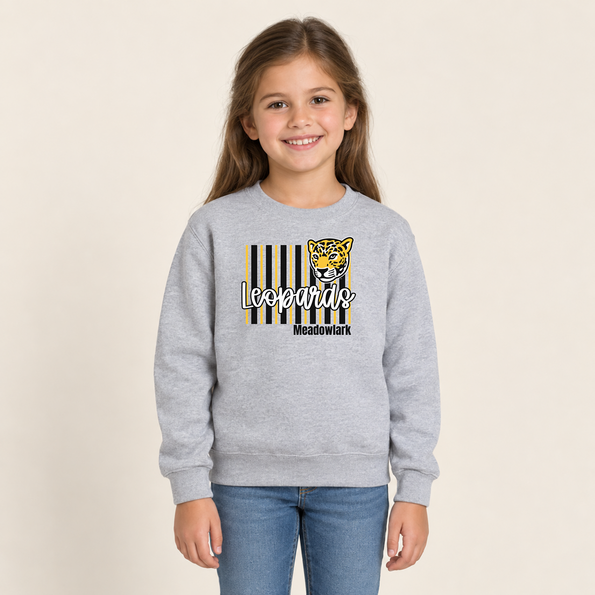 Personalized Meadowlark Leopards Stripes Youth | T-Shirts, Crewneck & Hoodie