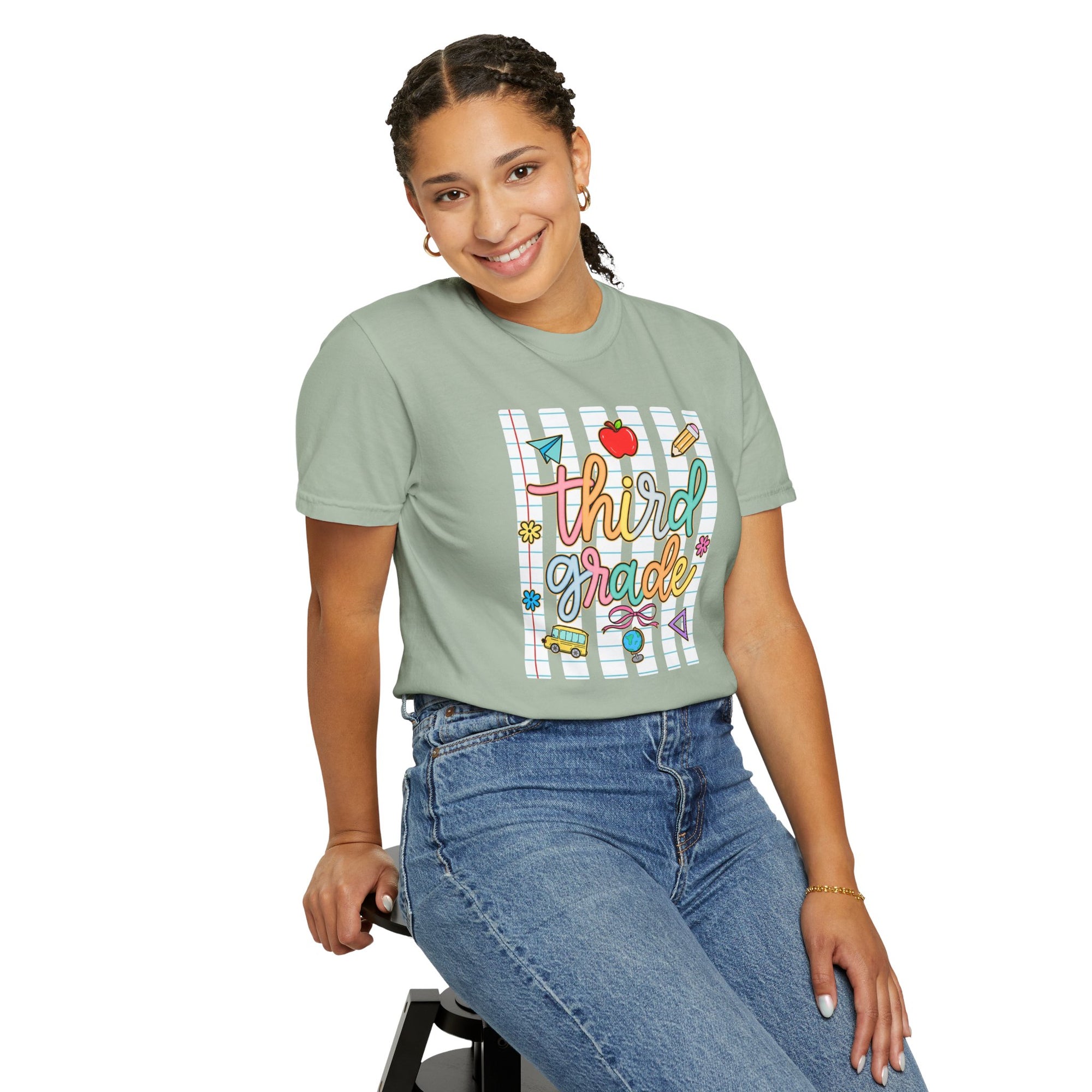 Personalized Back to School Comfort Colors® T-Shirt | Custom Grade Level Tee | First Day of School Shirt