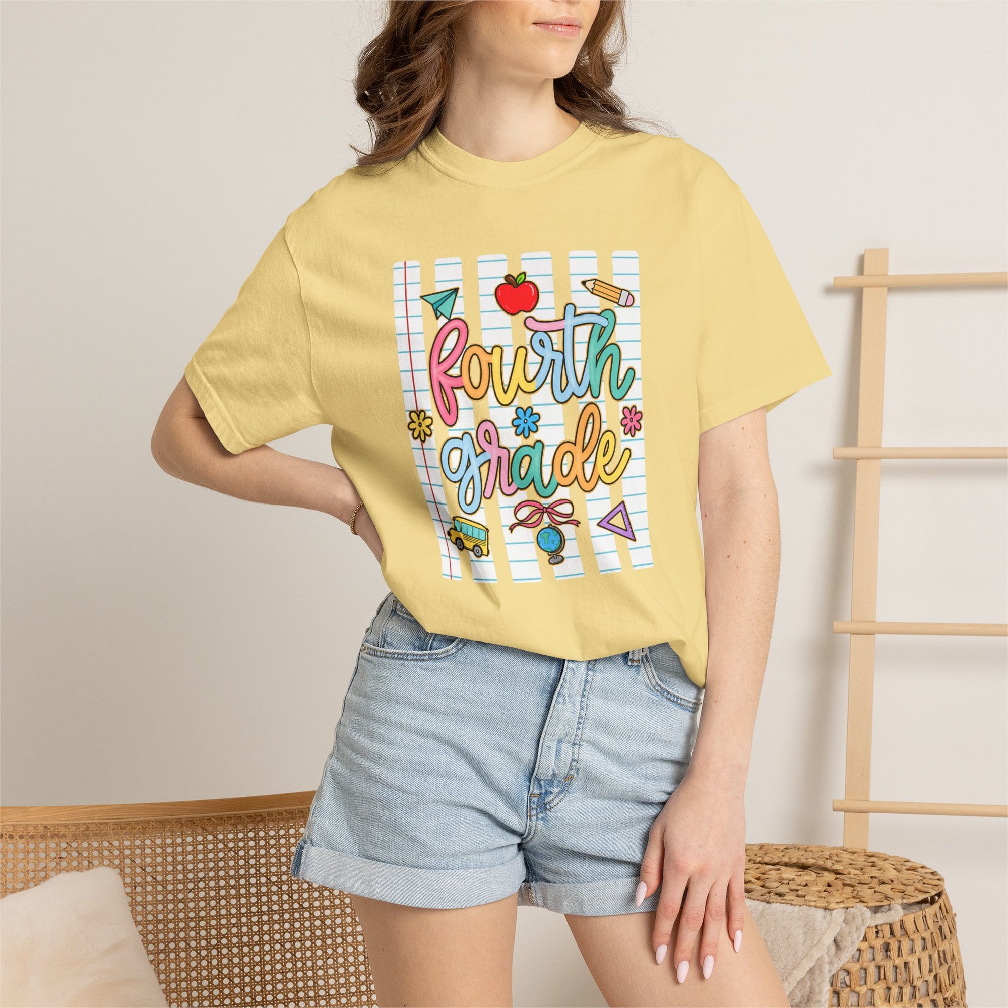 Personalized Back to School Comfort Colors® T-Shirt | Custom Grade Level Tee | First Day of School Shirt