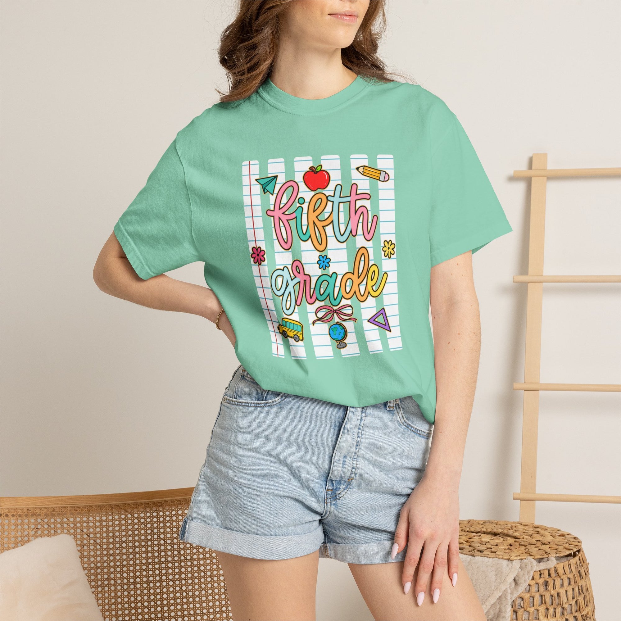 Personalized Back to School Comfort Colors® T-Shirt | Custom Grade Level Tee | First Day of School Shirt