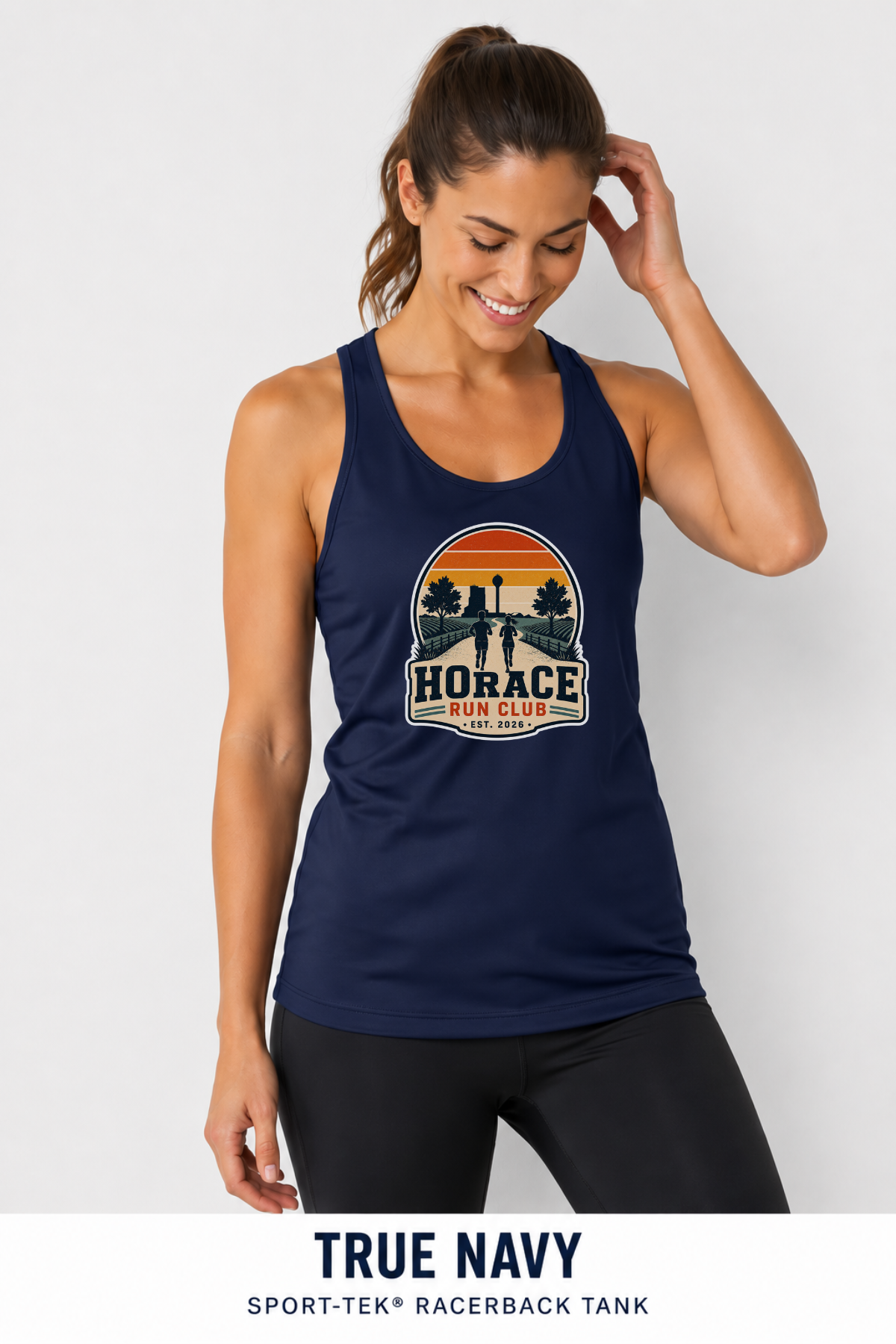 Horace Run Club Women's Sport Tek Racerback Tank