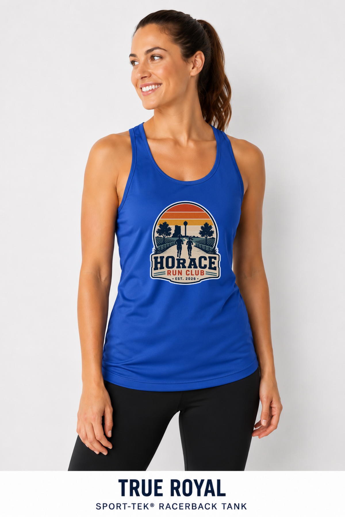 Horace Run Club Women's Sport Tek Racerback Tank