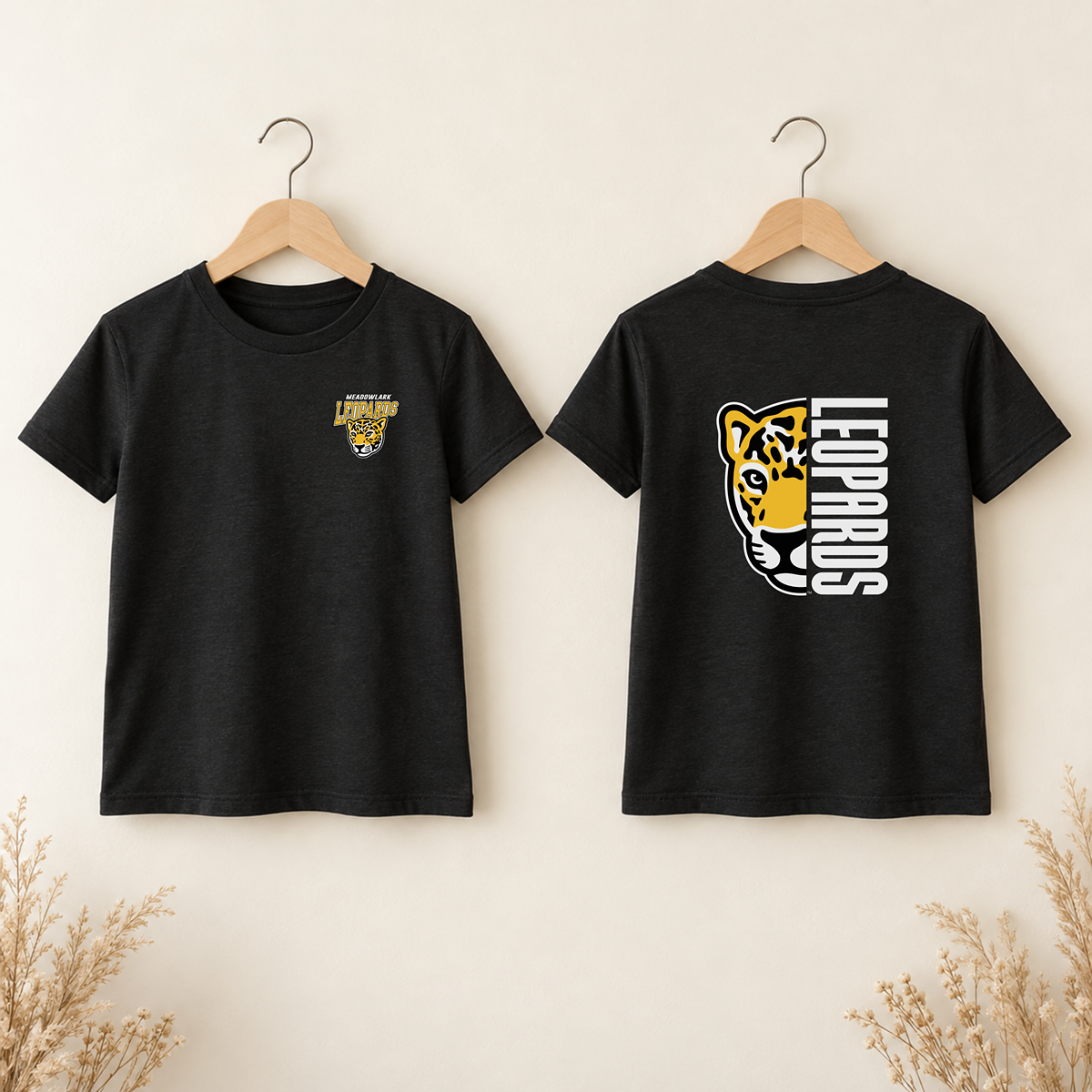 Meadowlark Leopards Youth Front & Back | T-Shirts, Crewneck & Hoodie