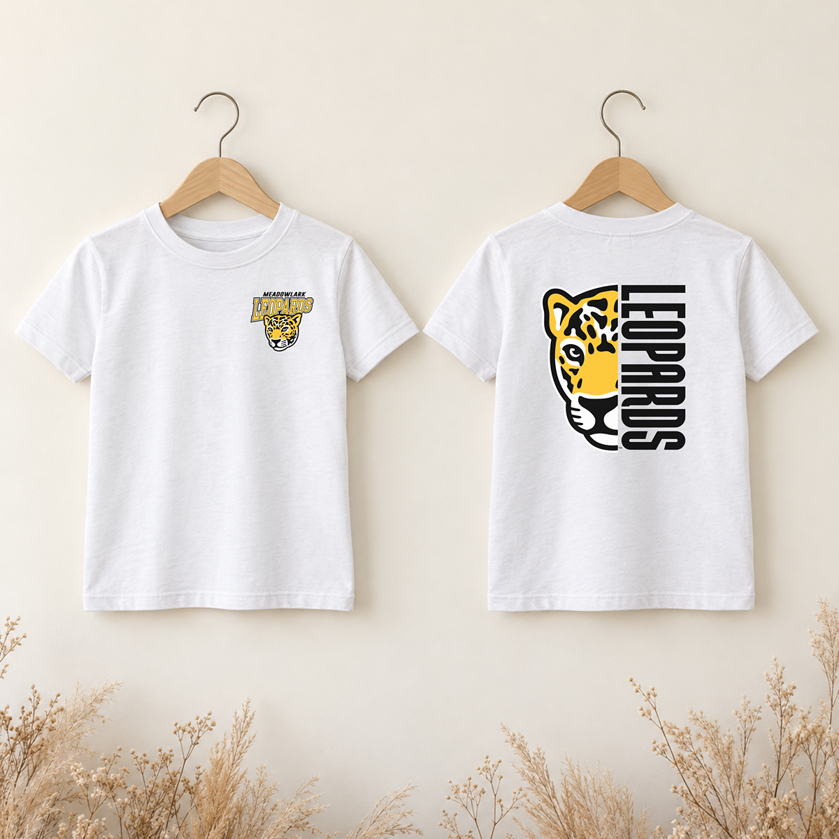 Meadowlark Leopards Youth Front & Back | T-Shirts, Crewneck & Hoodie