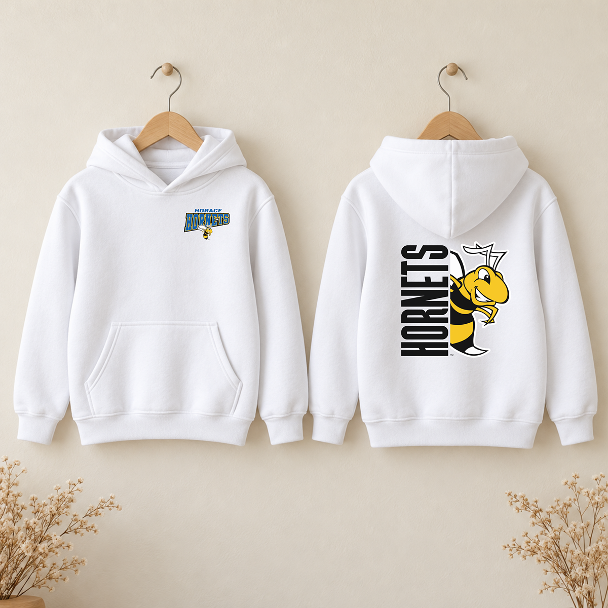 Horace Hornets Youth Front & Back | T-Shirts, Crewneck & Hoodie