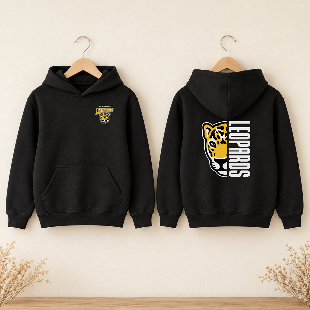 Meadowlark Leopards Youth Front & Back | T-Shirts, Crewneck & Hoodie