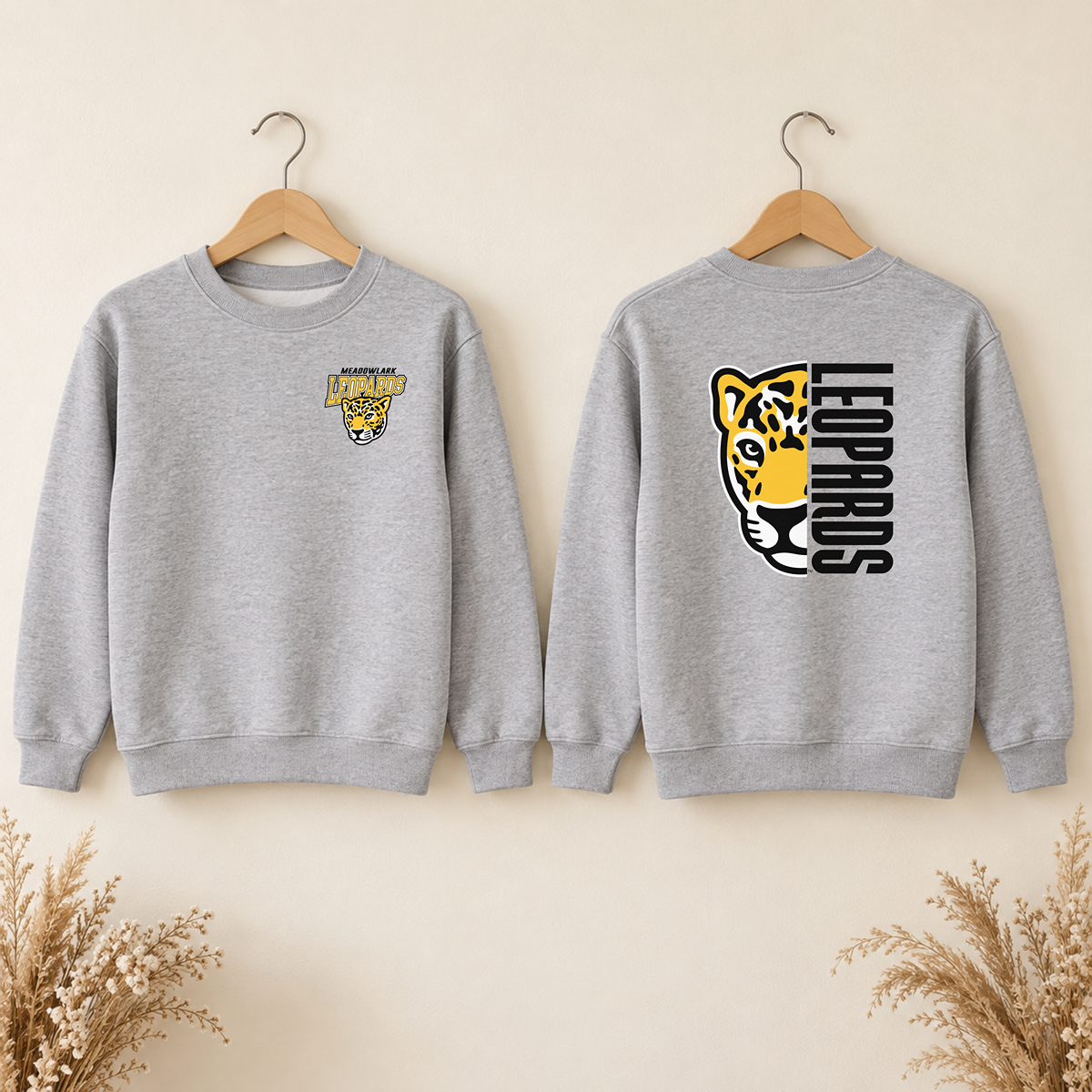 Meadowlark Leopards Youth Front & Back | T-Shirts, Crewneck & Hoodie