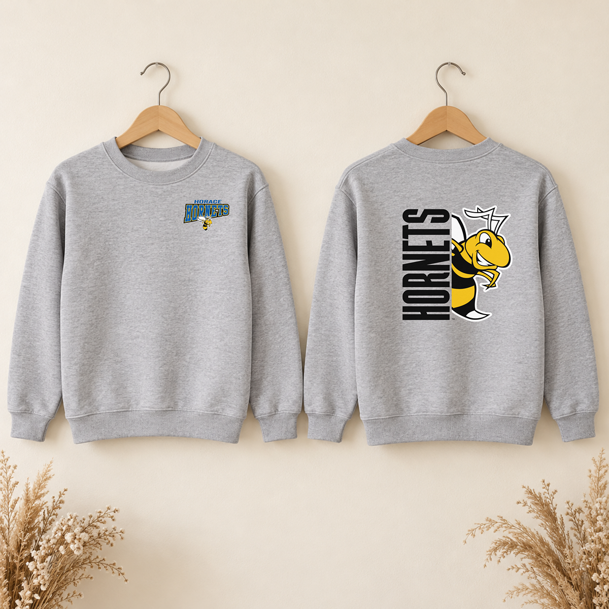 Horace Hornets Youth Front & Back | T-Shirts, Crewneck & Hoodie