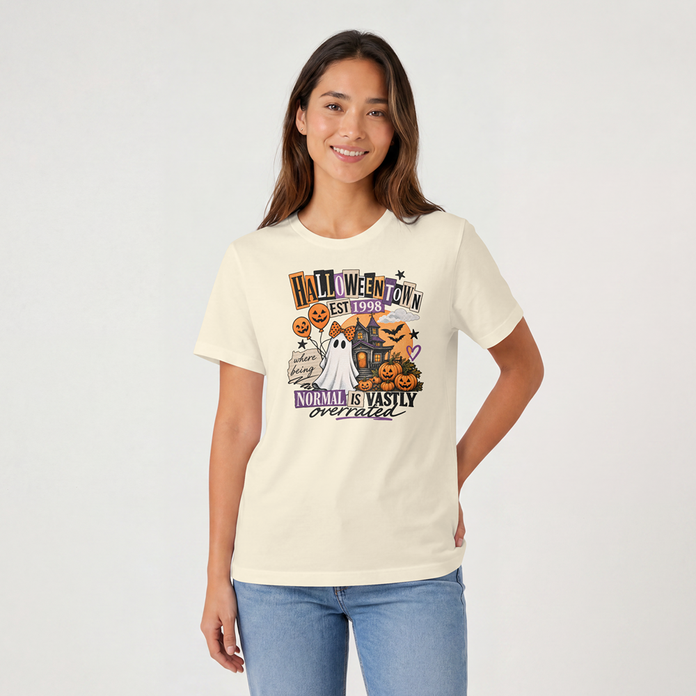Halloween Town Normal Is Vastly Overrated Graphic Comfort Color Tee