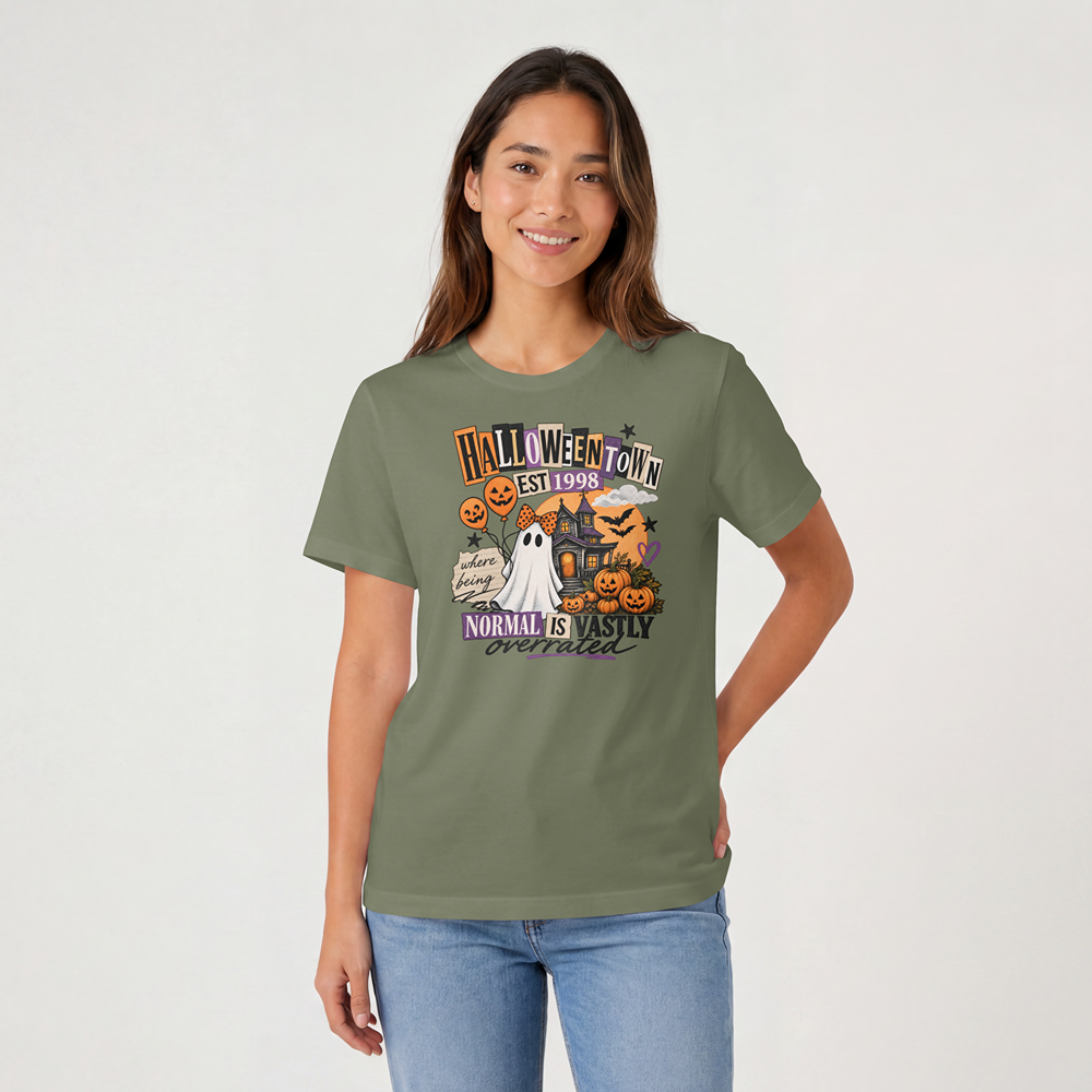 Halloween Town Normal Is Vastly Overrated Graphic Comfort Color Tee