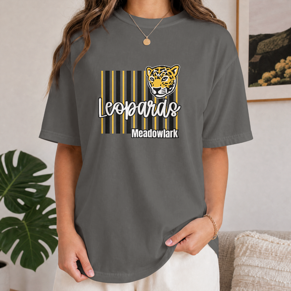 Personalized Leopards T-Shirt | Meadowlark School Spirit Tee