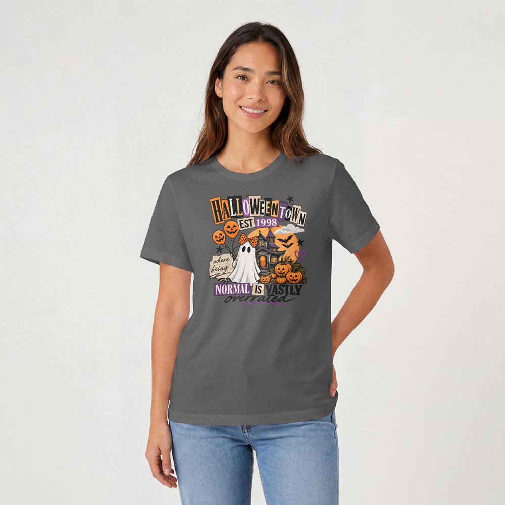 Halloween Town Normal Is Vastly Overrated Graphic Comfort Color Tee