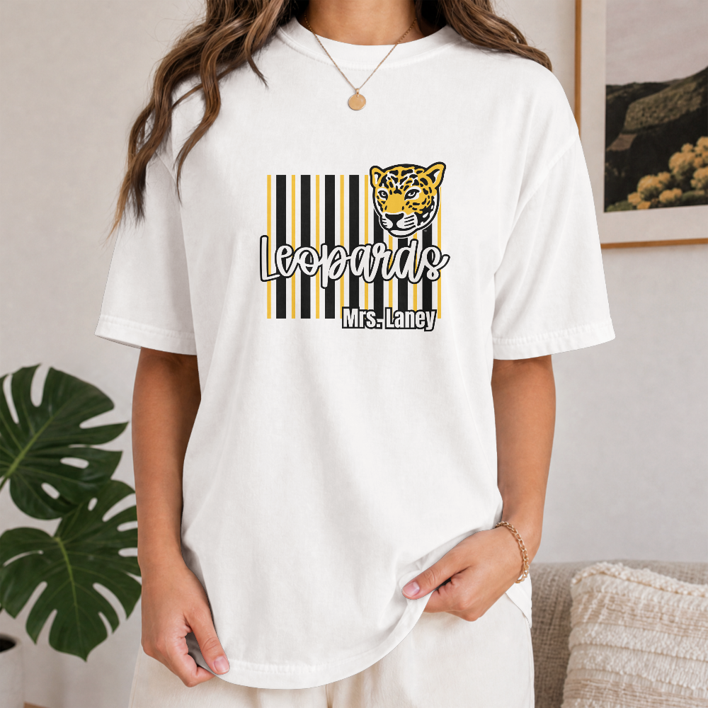 Personalized Leopards T-Shirt | Meadowlark School Spirit Tee