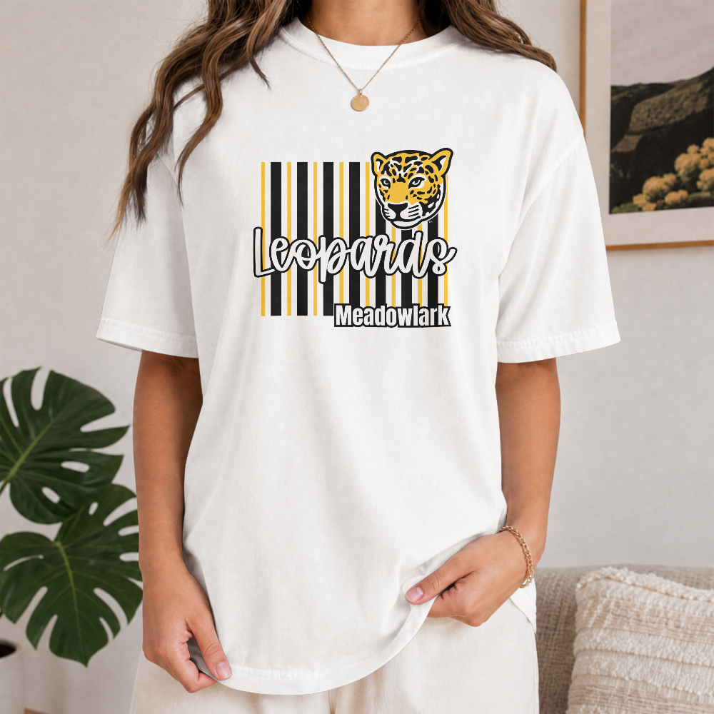 Personalized Leopards T-Shirt | Meadowlark School Spirit Tee