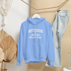 Motherhood & Miles Social Club Hoodie | Mom Running Sweatshirt | Gildan 18500 Hooded Sweatshirt