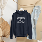 Motherhood & Miles Social Club Hoodie | Mom Running Sweatshirt | Gildan 18500 Hooded Sweatshirt
