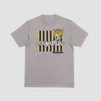 Meadowlark Leopard Striped Youth Tee, Fun Graphic Shirt for Kids, School Mascot Tshirt