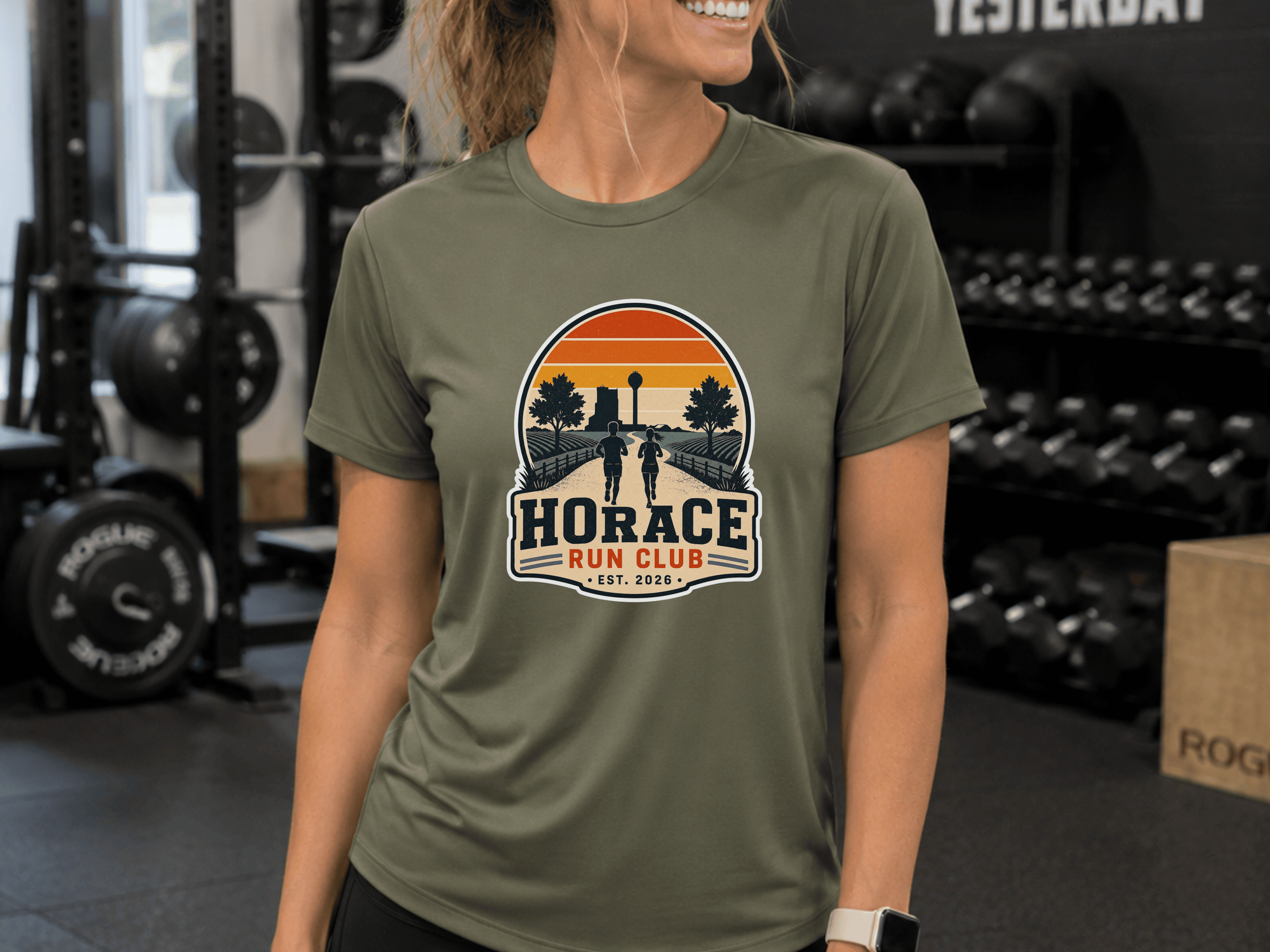 Horace Run Club Performance Tee | Moisture-Wicking Running Shirt