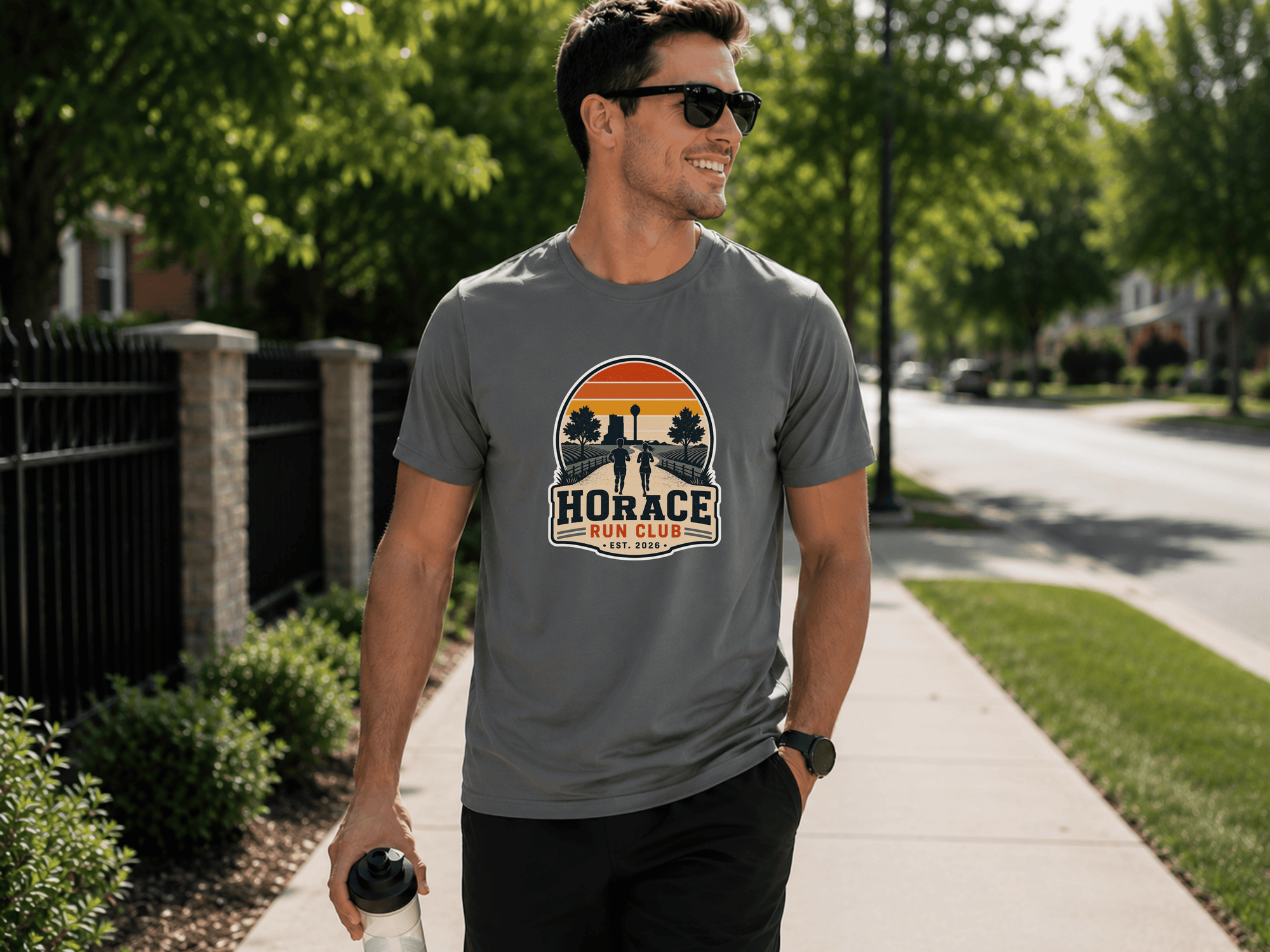 Horace Run Club Performance Tee | Moisture-Wicking Running Shirt