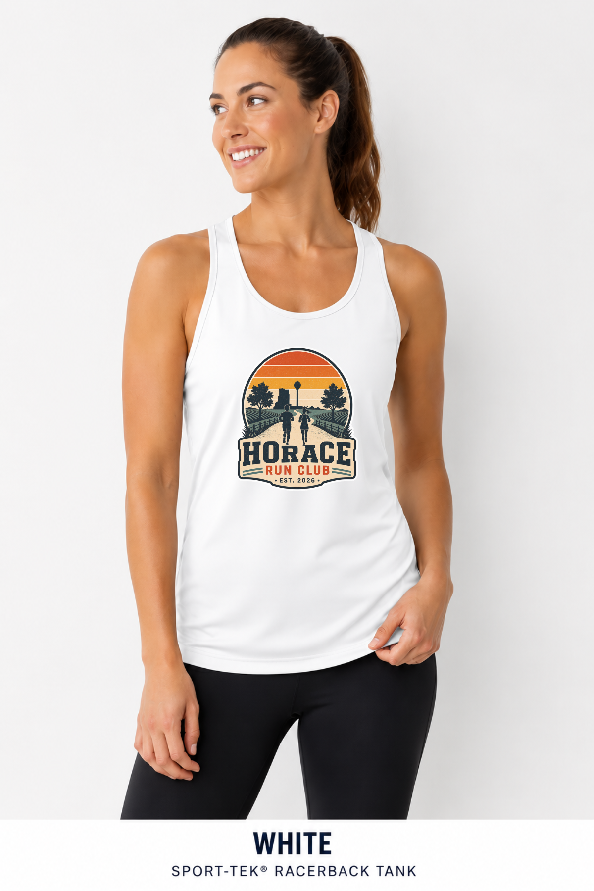 Horace Run Club Women's Sport Tek Racerback Tank